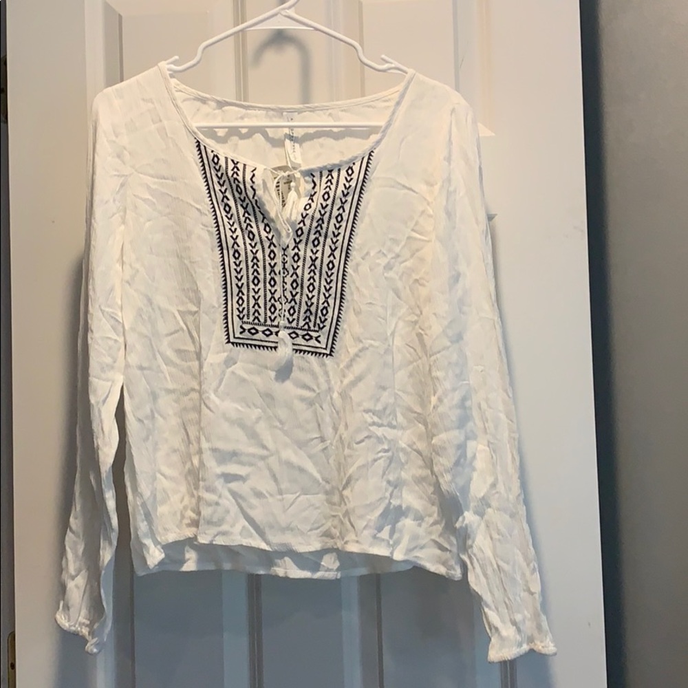 NWT Aeropostale long sleeve white shirt